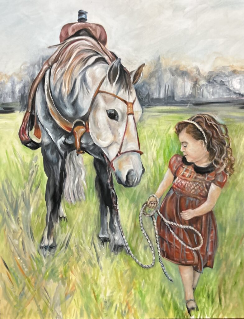 Little Girl With Horse GeorgeAnn Shafer