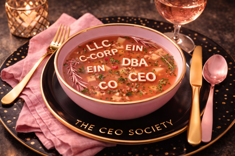 THE CEO SOCIETY – The Alphabet Soup of Starting a Business